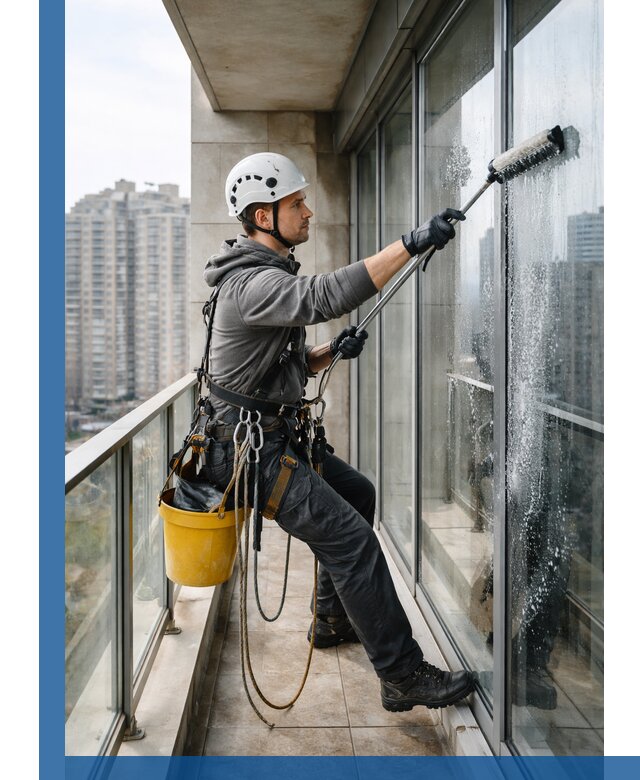 Профессиональная мойка балконного остекления в Сургуте