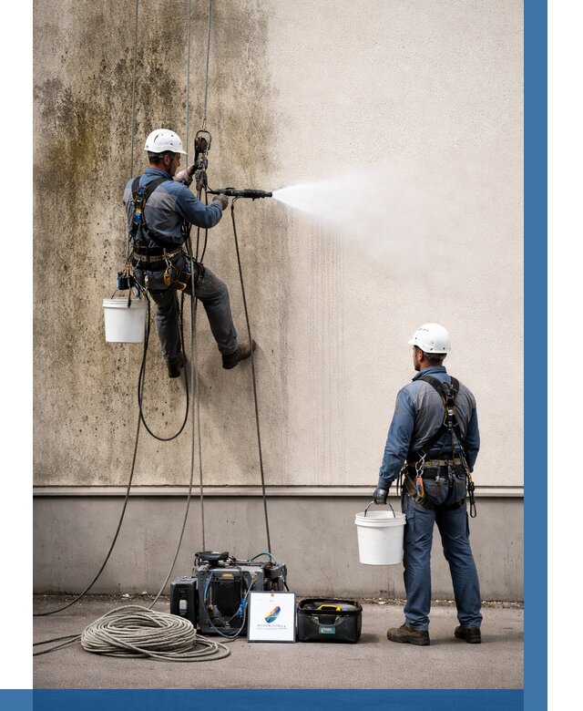 Очистка фасада от плесени в Сургуте от 307 р. | ВЫСОТНИК-Срг