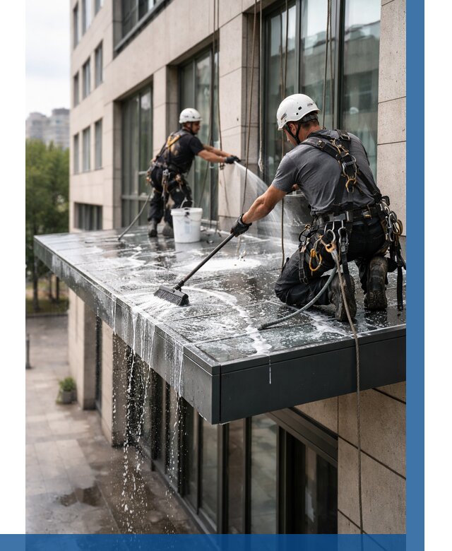 Мойка козырьков и навесов в Сургуте от 3578 р. | ВЫСОТНИК-Срг