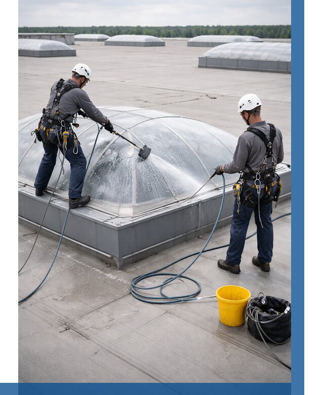 Мойка зенитных фонарей в Сургуте, заказать от 4600 р. | ВЫСОТНИК-Срг