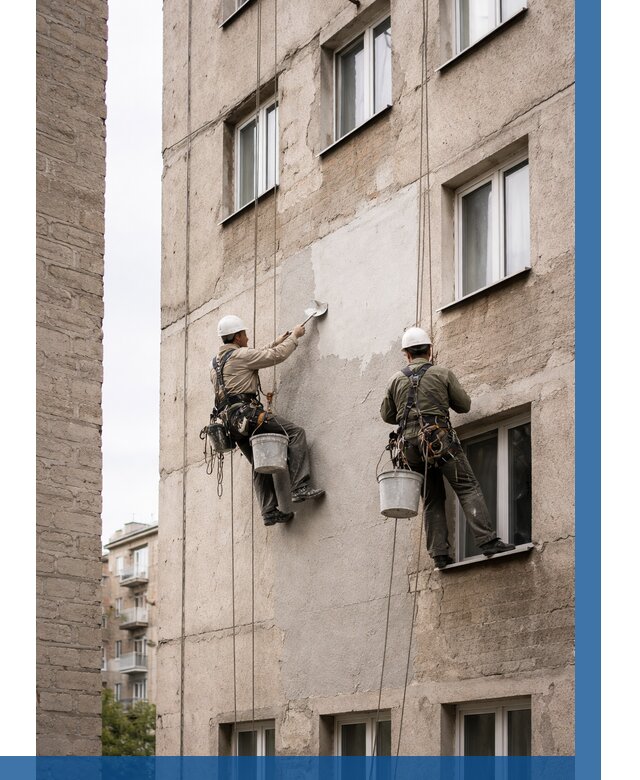 Косметический ремонт фасада в Сургуте от 1124 р. | ВЫСОТНИК-Срг