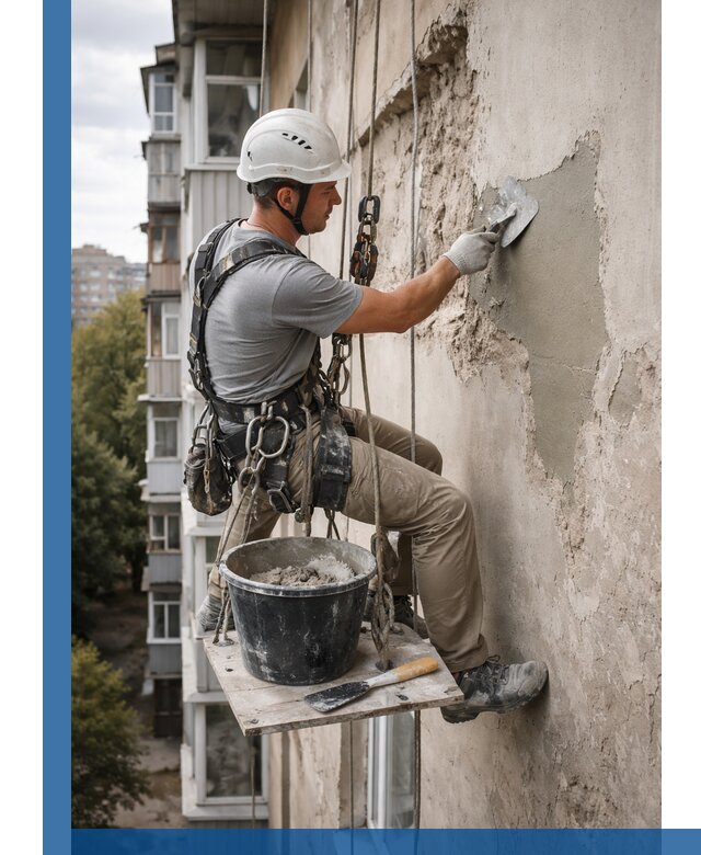 Восстановление фасадной штукатурки в Сургуте с гарантией качества