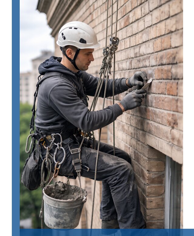 Качественный ремонт кирпичной кладки фасада в Сургуте с гарантией