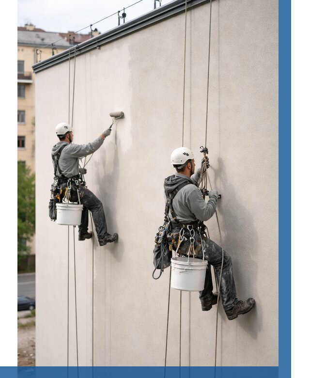 Покраска оштукатуренного фасада в Сургуте от 327 р. | ВЫСОТНИК-Срг