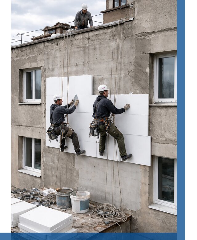 Утепление фасада пенополистиролом в Сургуте от 1840 р. | ВЫСОТНИК-Срг