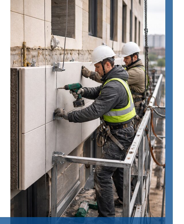 Монтаж фасадных термопанелей в Сургуте от 1533 р. | ВЫСОТНИК-Срг