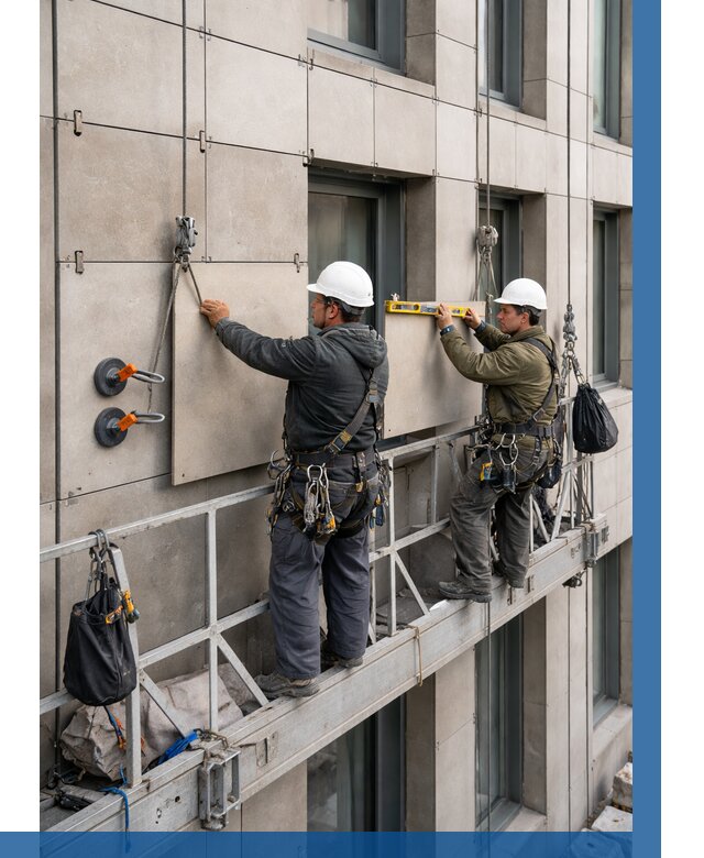 Монтаж керамогранита на фасад в Сургуте от 2556 р. | ВЫСОТНИК-Срг