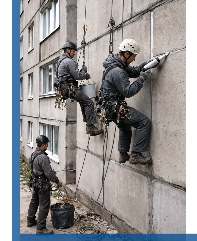 Герметизация межпанельных швов в Сургуте с гарантией герметичности