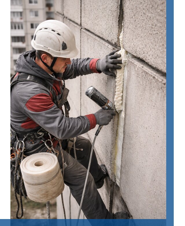 Утепление межпанельных швов в Сургуте от 716 р. | ВЫСОТНИК-Срг