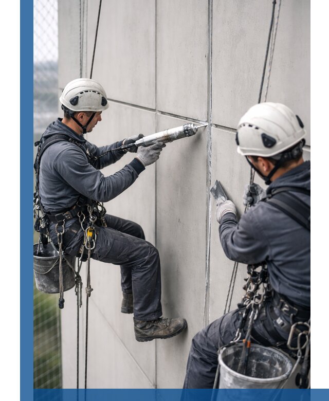 Первичная герметизация швов фасадов и кровель в Сургуте