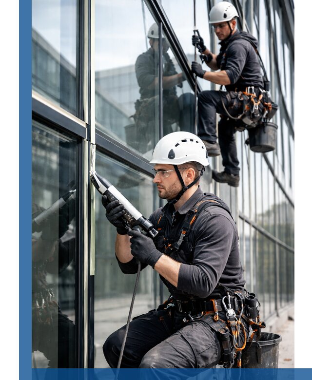 Герметизация витражных швов в Сургуте для зданий и фасадов