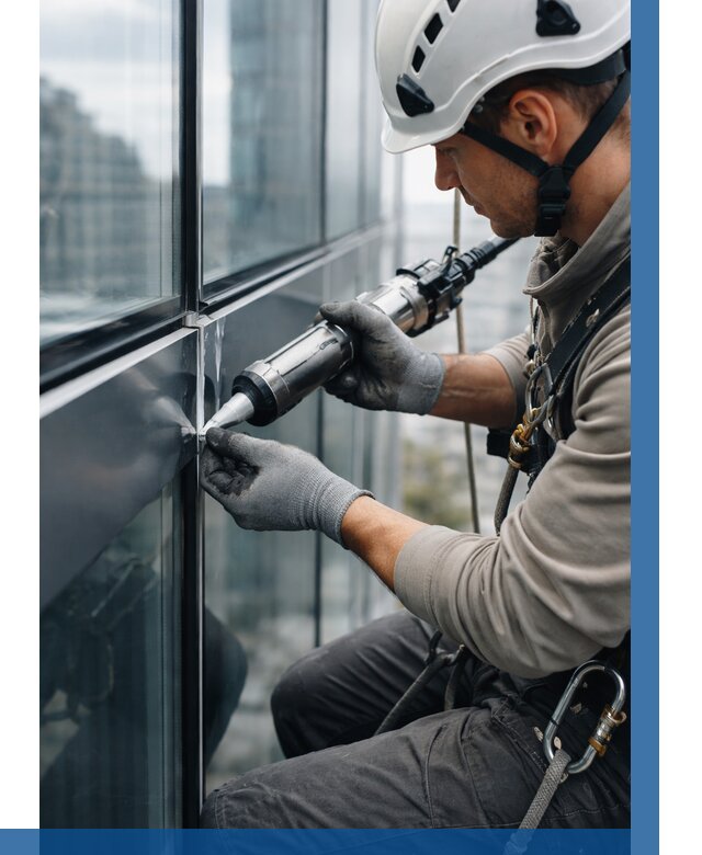 Герметизация стыков витража в Сургуте от 1227 р. | ВЫСОТНИК-Срг