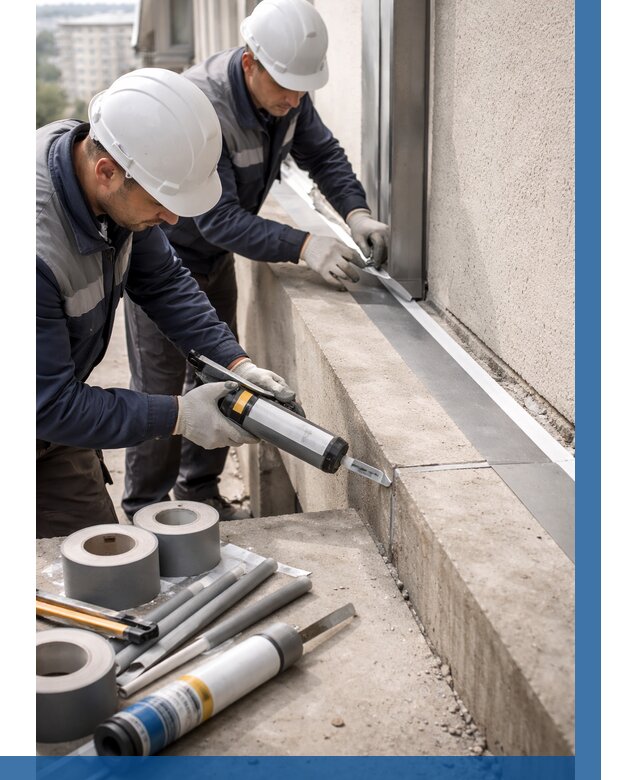 Герметизация примыкания балкона в Сургуте от 4600 р. | ВЫСОТНИК-Срг