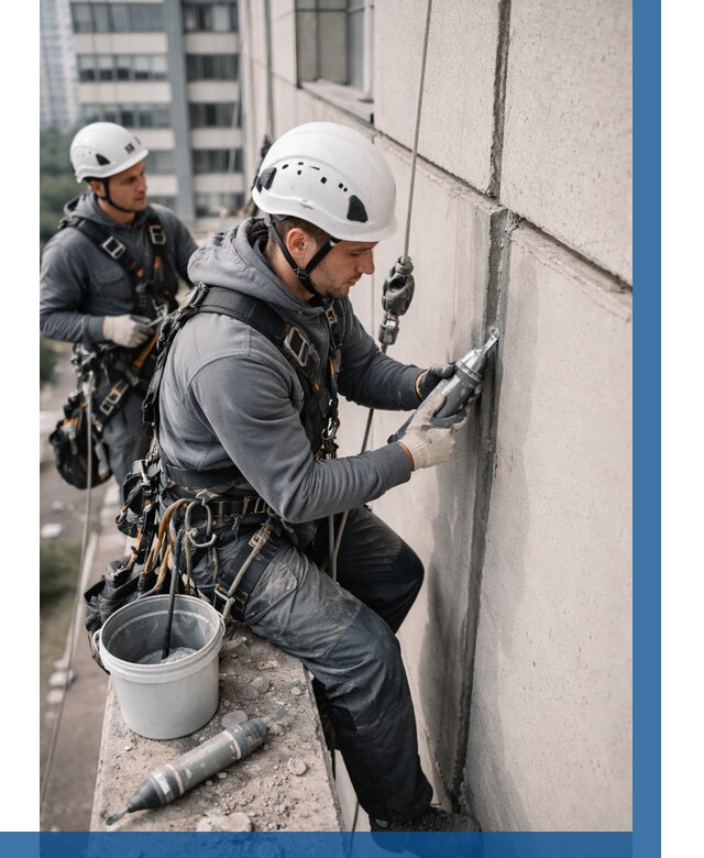 Ремонт деформационных швов здания в Сургуте от 1022 р. | ВЫСОТНИК-Срг