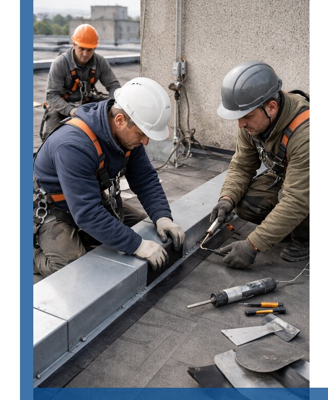 Ремонт кровельных примыканий в Сургуте профессионально