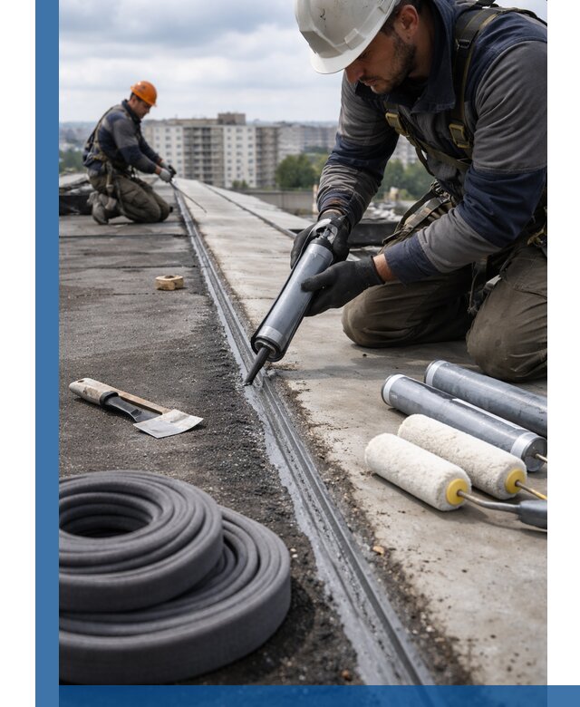 Герметизация швов кровли в Сургуте с гарантией герметичности