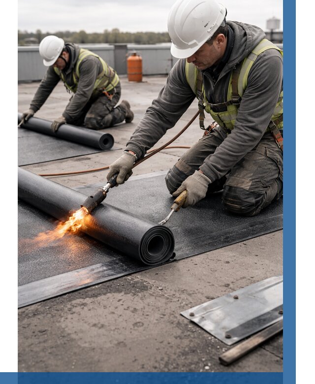 Монтаж наплавляемой кровли в Сургуте от 869 р. — ВЫСОТНИК-Срг