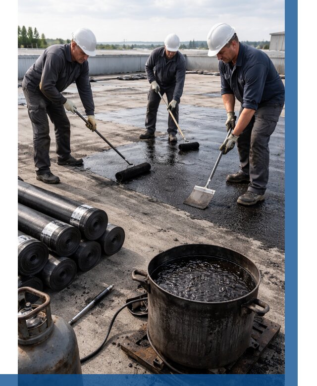 Гидроизоляция кровли мастикой в Сургуте от 613 р. | ВЫСОТНИК-Срг