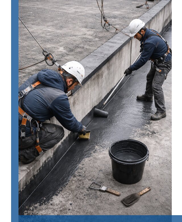 Гидроизоляция кровли жидкой резиной профессионально в Сургуте