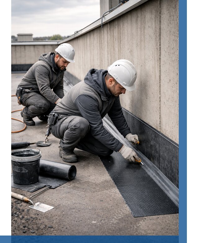 Гидроизоляция примыканий на кровле в Сургуте от 920 р. | ВЫСОТНИК-Срг