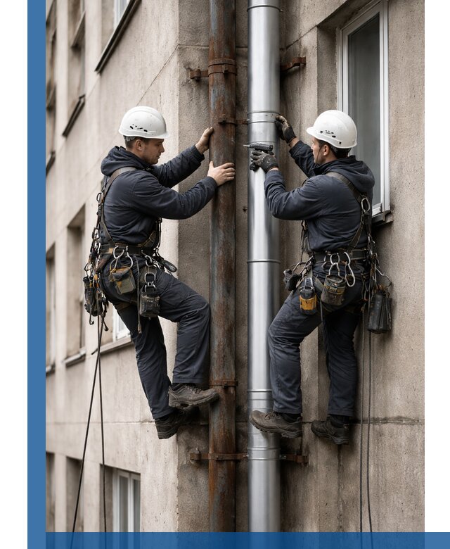 Замена водосточных труб в Сургуте: монтаж и демонтаж под ключ