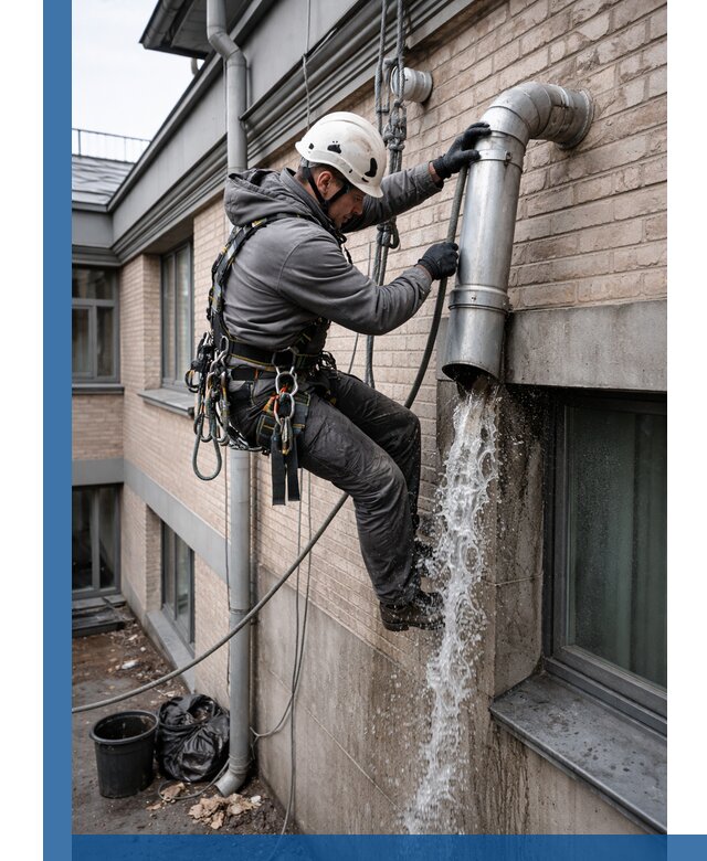 Профессиональная прочистка водосточных труб в Сургуте с гарантией