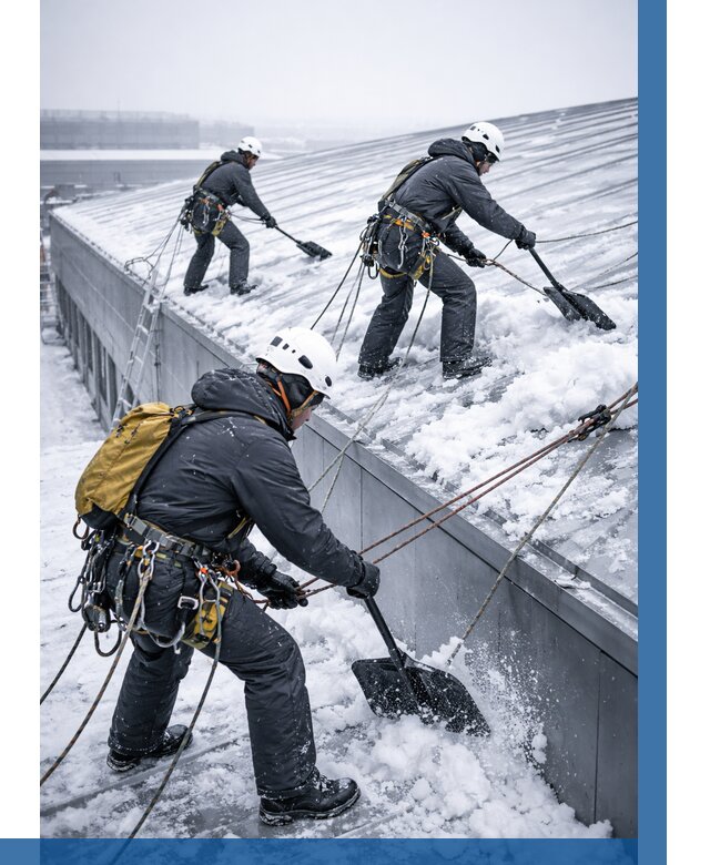 Очистка навесов от снега в Сургуте от 4600 р. | ВЫСОТНИК-Срг