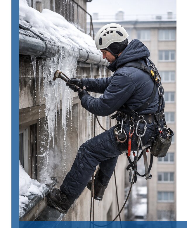 Удаление наледи и чистка водостоков в Сургуте оперативно и безопасно