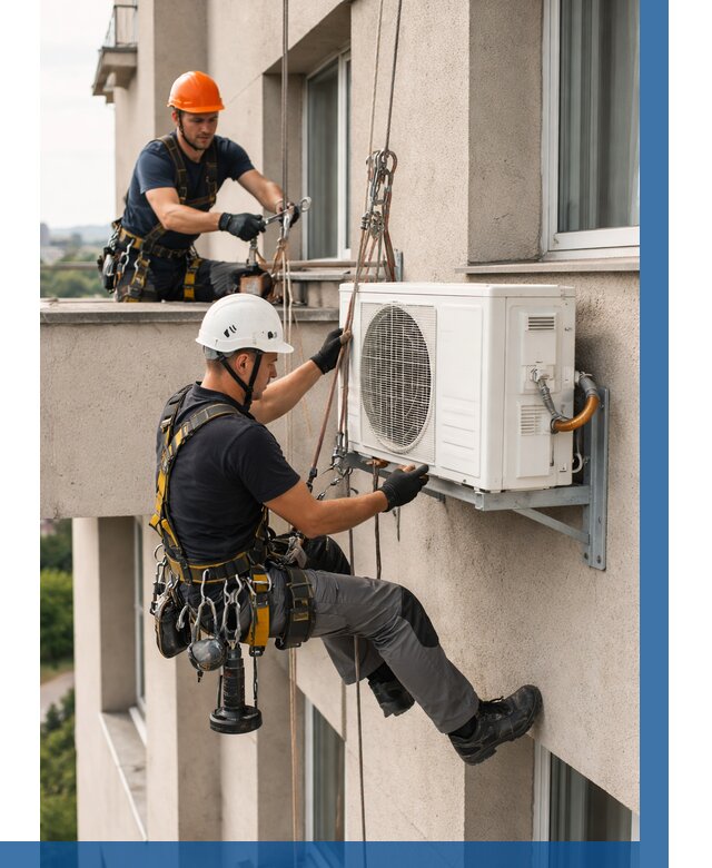 Монтаж внешнего блока кондиционера в Сургуте от 6644 р. | ВЫСОТНИК-Срг