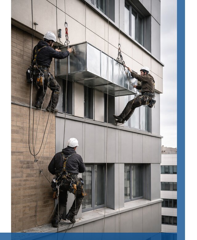 Монтаж воздуховодов на фасаде в Сургуте от 1533 р. | ВЫСОТНИК-Срг