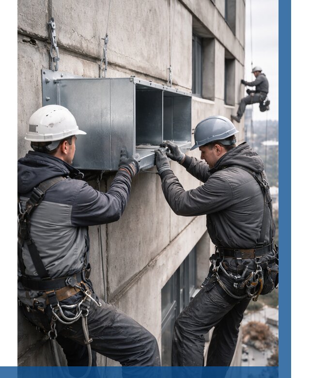 Монтаж вентиляционных коробов в Сургуте от 3067 р. | ВЫСОТНИК-Срг