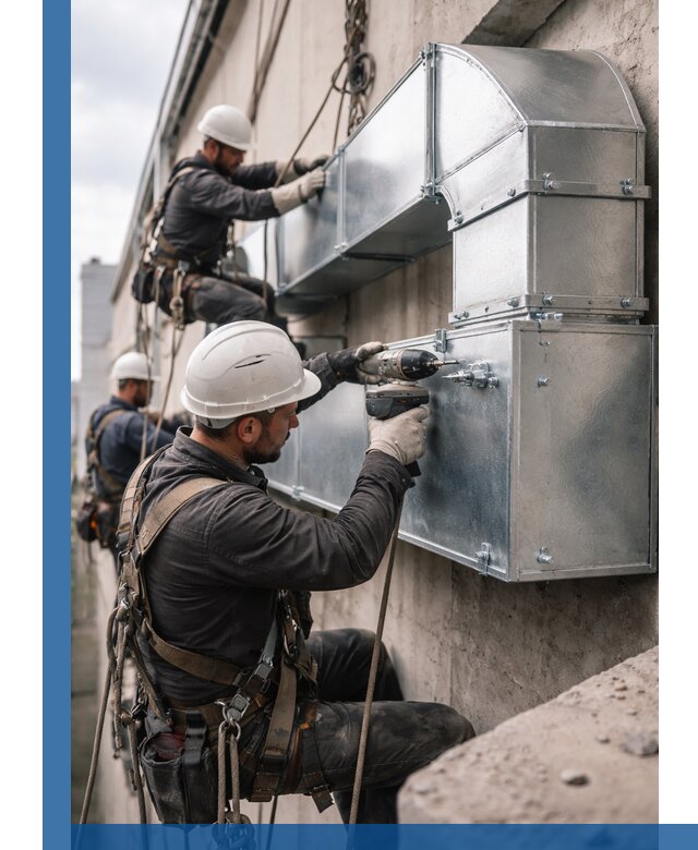 Профессиональный монтаж вентиляционных коробов в Сургуте под ключ