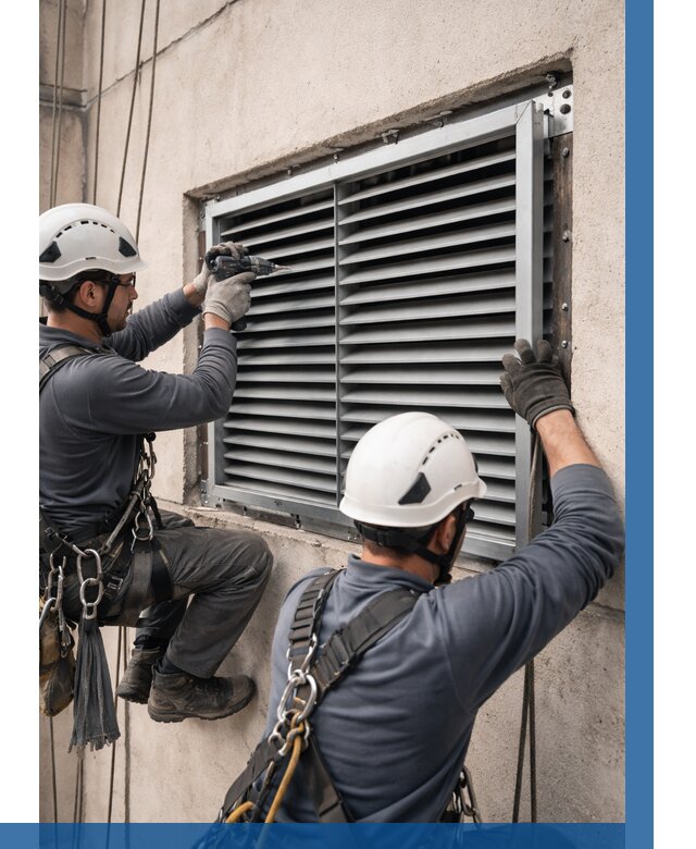 Монтаж вентиляционных решеток в Сургуте от 4600 р. | ВЫСОТНИК-Срг