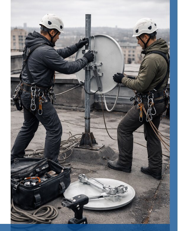 Демонтаж антенн на крыше в Сургуте от 4600 р. | ВЫСОТНИК-Срг