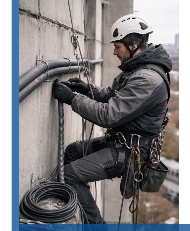 Профессиональный монтаж гофры для кабеля в Сургуте с гарантией