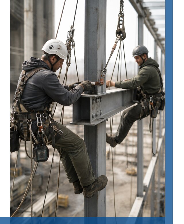 Монтаж металлоконструкций на высоте в Сургуте от 3578 р. | ВЫСОТНИК-Срг