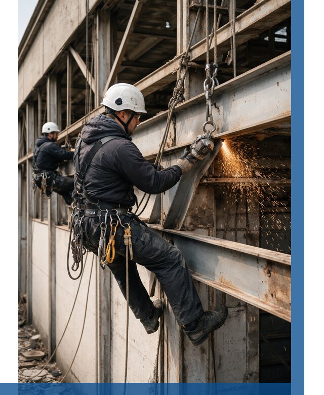 Демонтаж металлоконструкций на высоте в Сургуте от 6644р. |ВЫСОТНИК-Срг