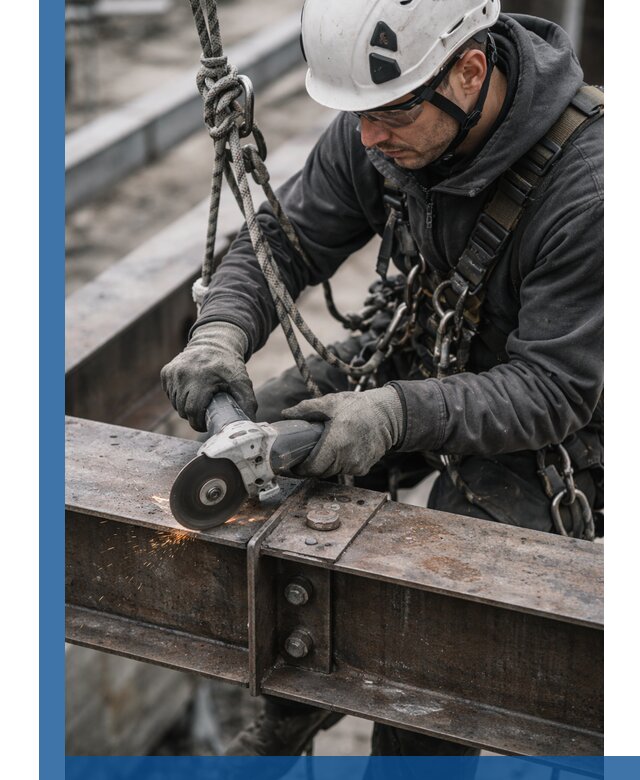 Резка металла на высоте в Сургуте для зданий и конструкций