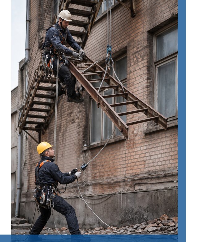 Демонтаж пожарной лестницы в Сургуте от 12266 р. | ВЫСОТНИК-Срг