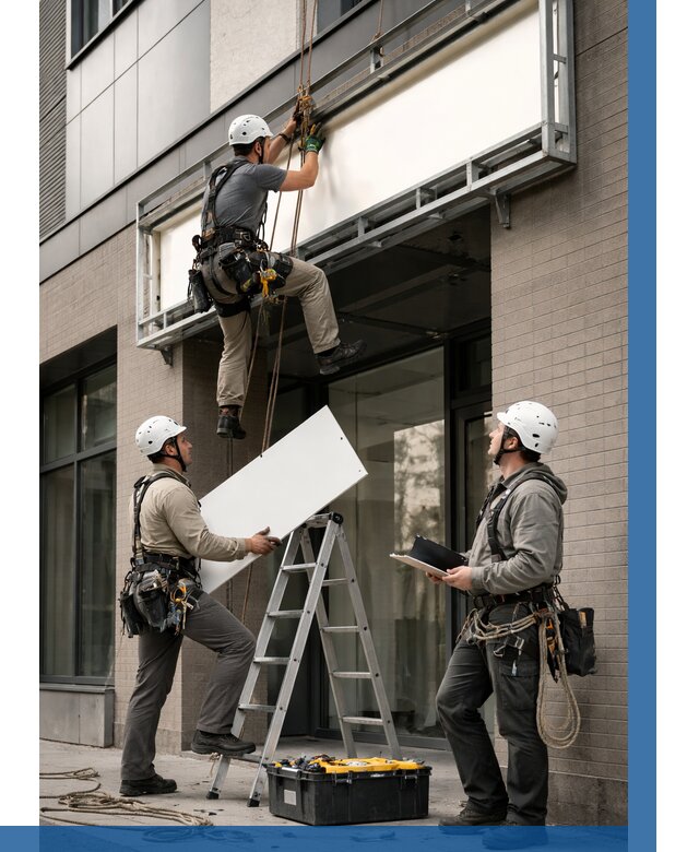 Монтаж светового короба в Сургуте от 6644 р. | ВЫСОТНИК-Срг