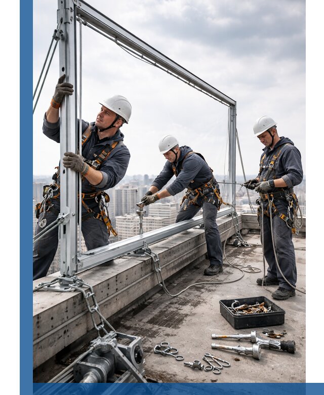 Монтаж крышных рекламных конструкций под ключ в Сургуте