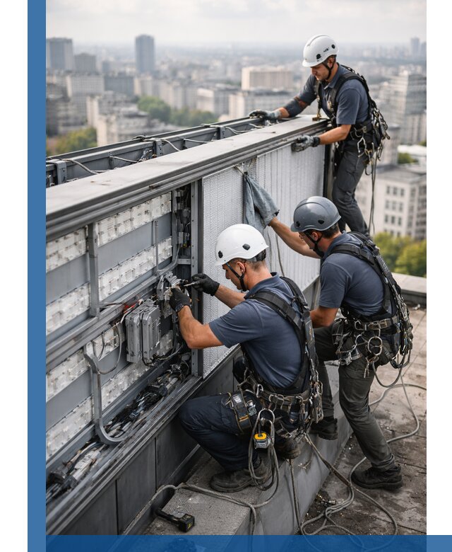 Профессиональное обслуживание крышной рекламы в Сургуте под ключ