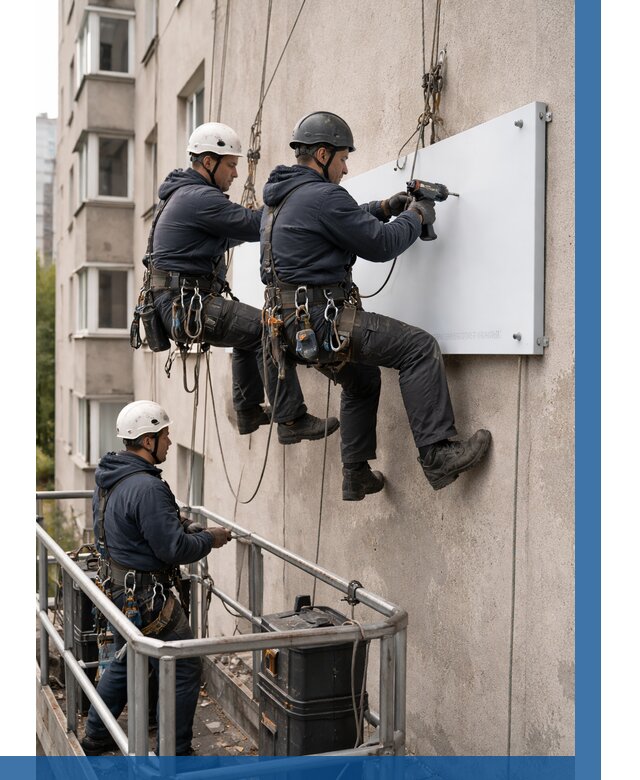 Монтаж табличек и указателей в Сургуте от 3578 р. | ВЫСОТНИК-Срг