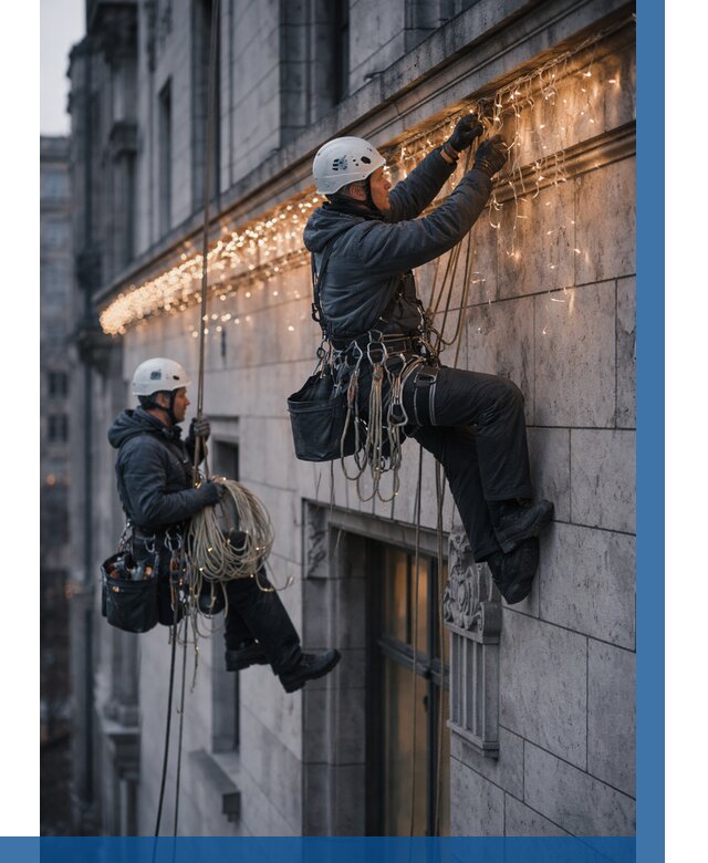 Монтаж новогодней иллюминации в Сургуте от 8689 р. | ВЫСОТНИК-Срг