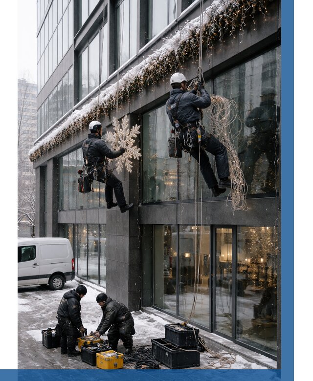 Демонтаж новогоднего оформления в Сургуте от 5622 р. | ВЫСОТНИК-Срг