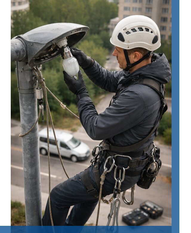 Замена ламп на высоте в Сургуте от 2556 р. | ВЫСОТНИК-Срг