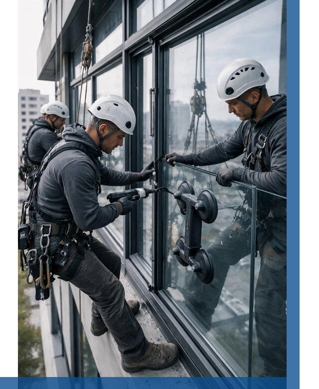 Витражное остекление зданий в Сургуте от 3578 р. | ВЫСОТНИК-Срг