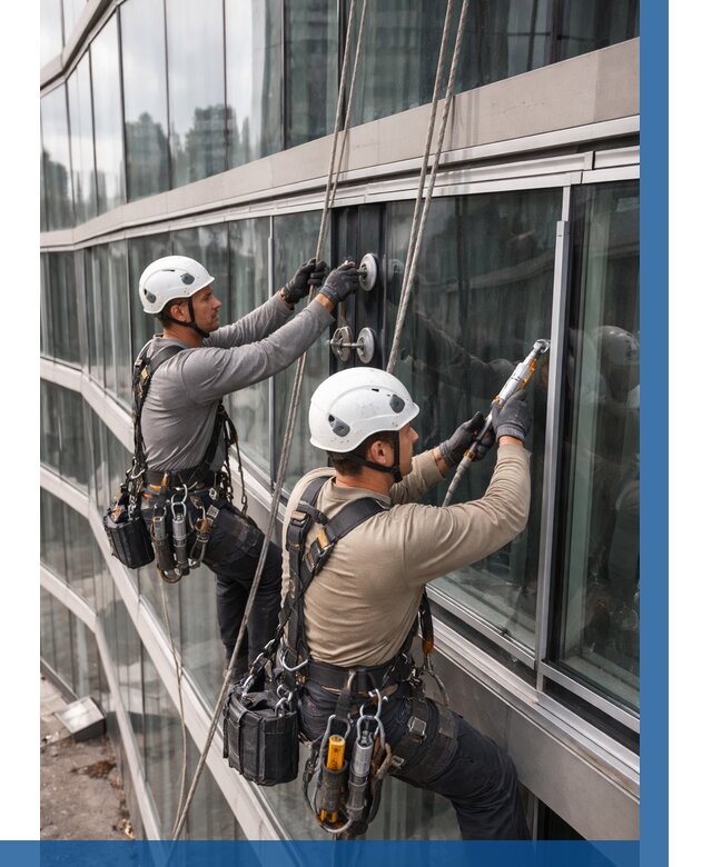 Радиусное остекление фасада в Сургуте от 12266 р. | ВЫСОТНИК-Срг