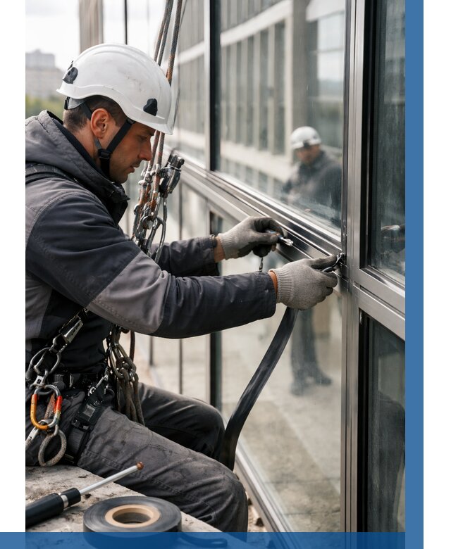 Ремонт витражных конструкций в Сургуте от 3578 р. | ВЫСОТНИК-Срг