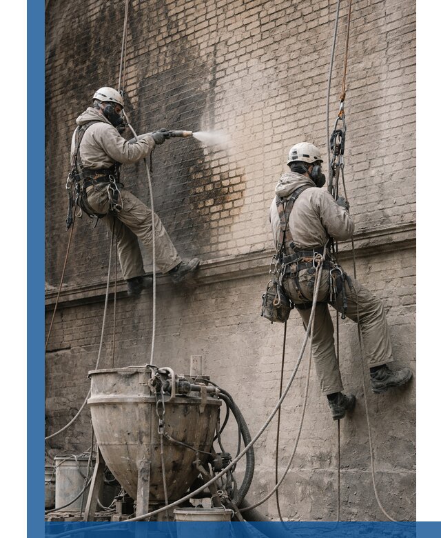 Пескоструйная очистка фасадов в Сургуте профессионально